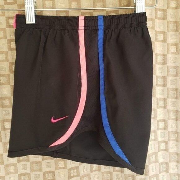 Nike Girl's Dri-Fit Tempo Running Shorts 3" Black Lined - Picture 4 of 7
